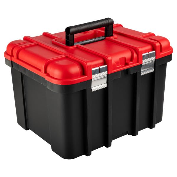 Extra Large Red Plastic Tool Box Organizer M699111
