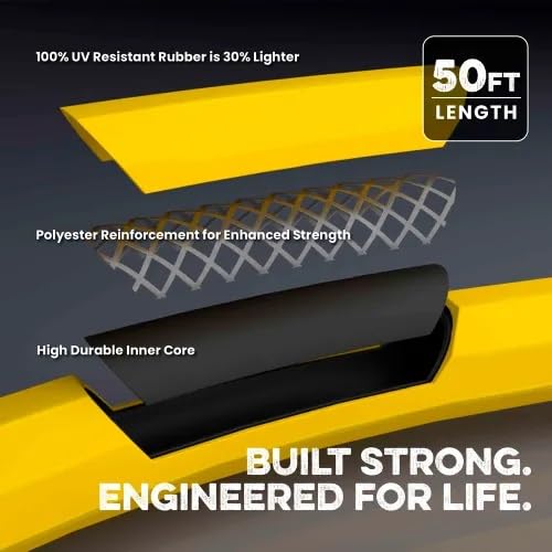 3/4 Inch x 100 Foot Rubber Water Hose K387943
