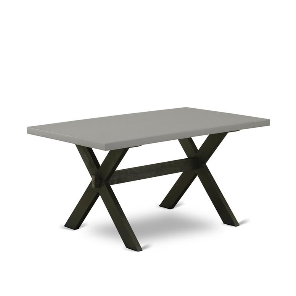 7 Piece Dining Set with 36x60 Inch Table and 6 Black Chairs M203