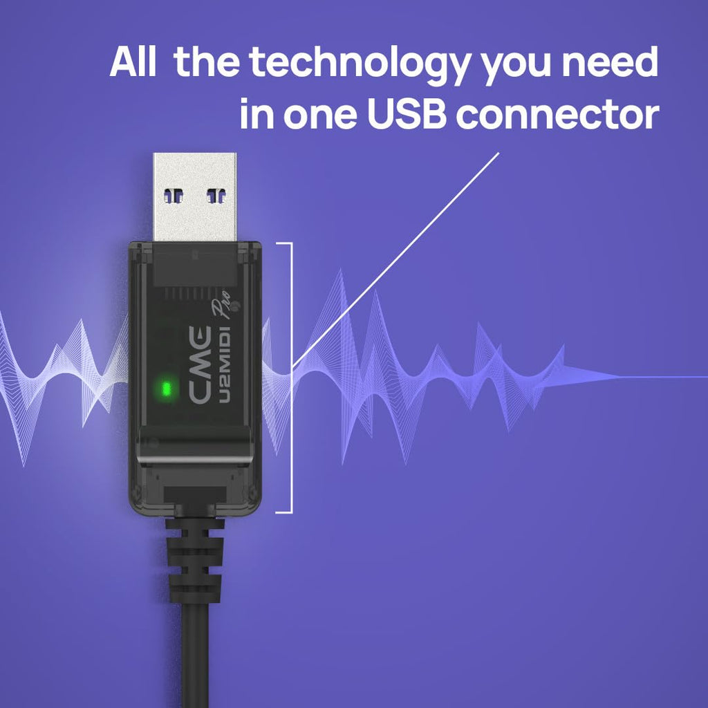 High-Speed USB MIDI Cable with Filter and Mapper V2815