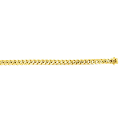 14k Yellow Gold Cuban Link Chain Necklace C3582