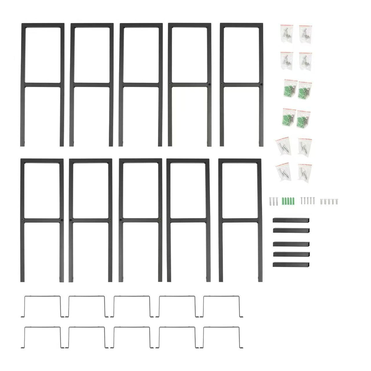 Wall Mount 34 Inch Media Storage Rack P217