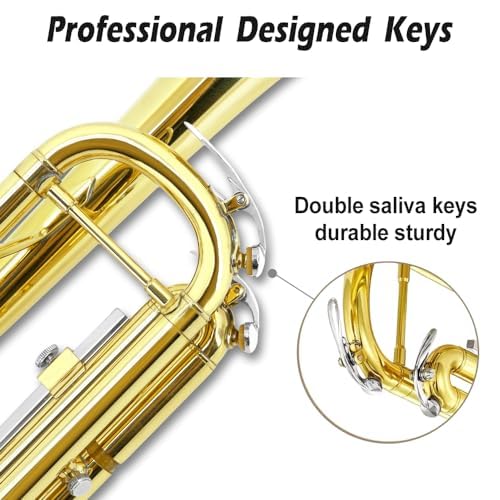 Bb Standard Trumpet Set with Hard Case, 7C Mouthpiece I866