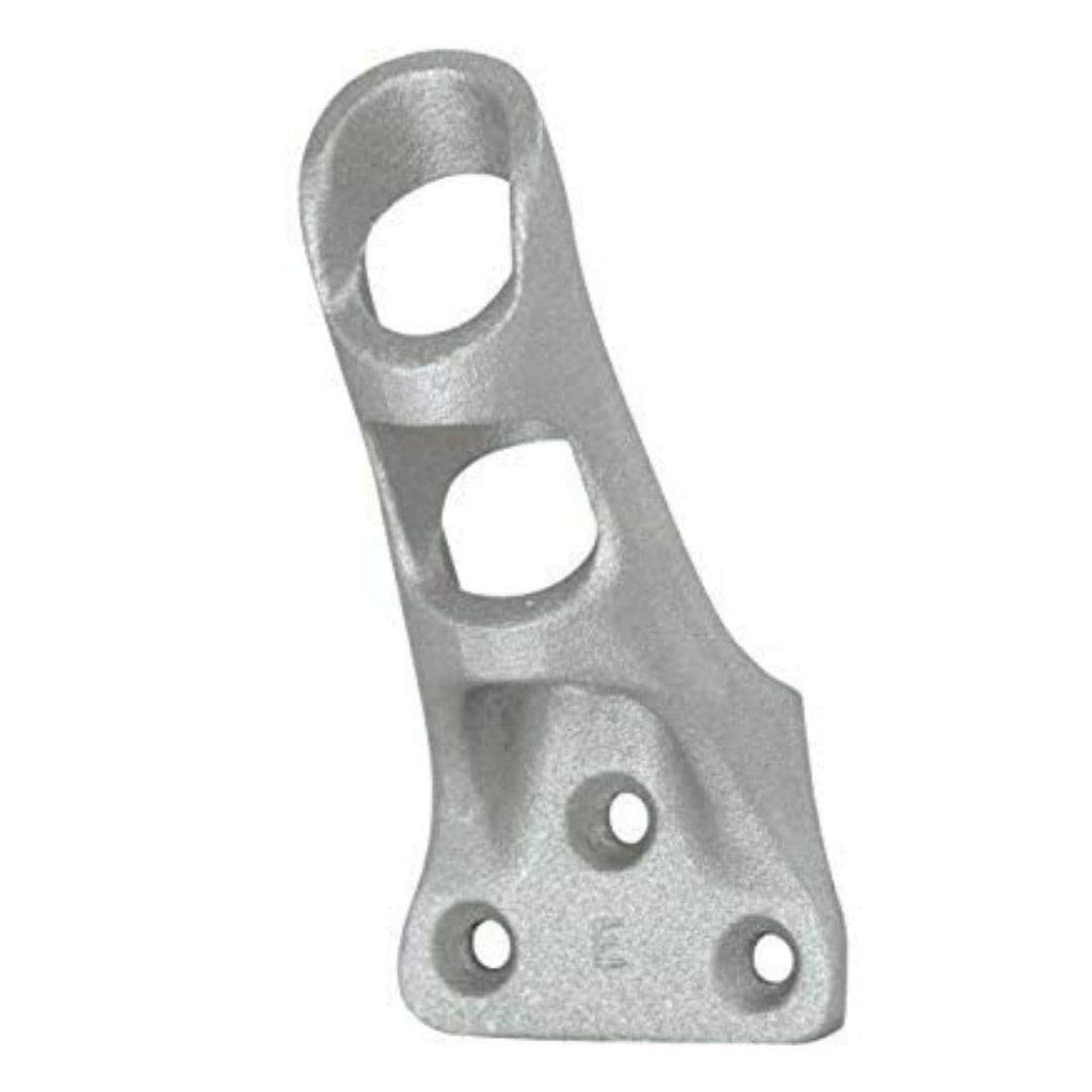 Cast Aluminum Bracket for .75" Outside Diameter Flagpoles in Silver C85474