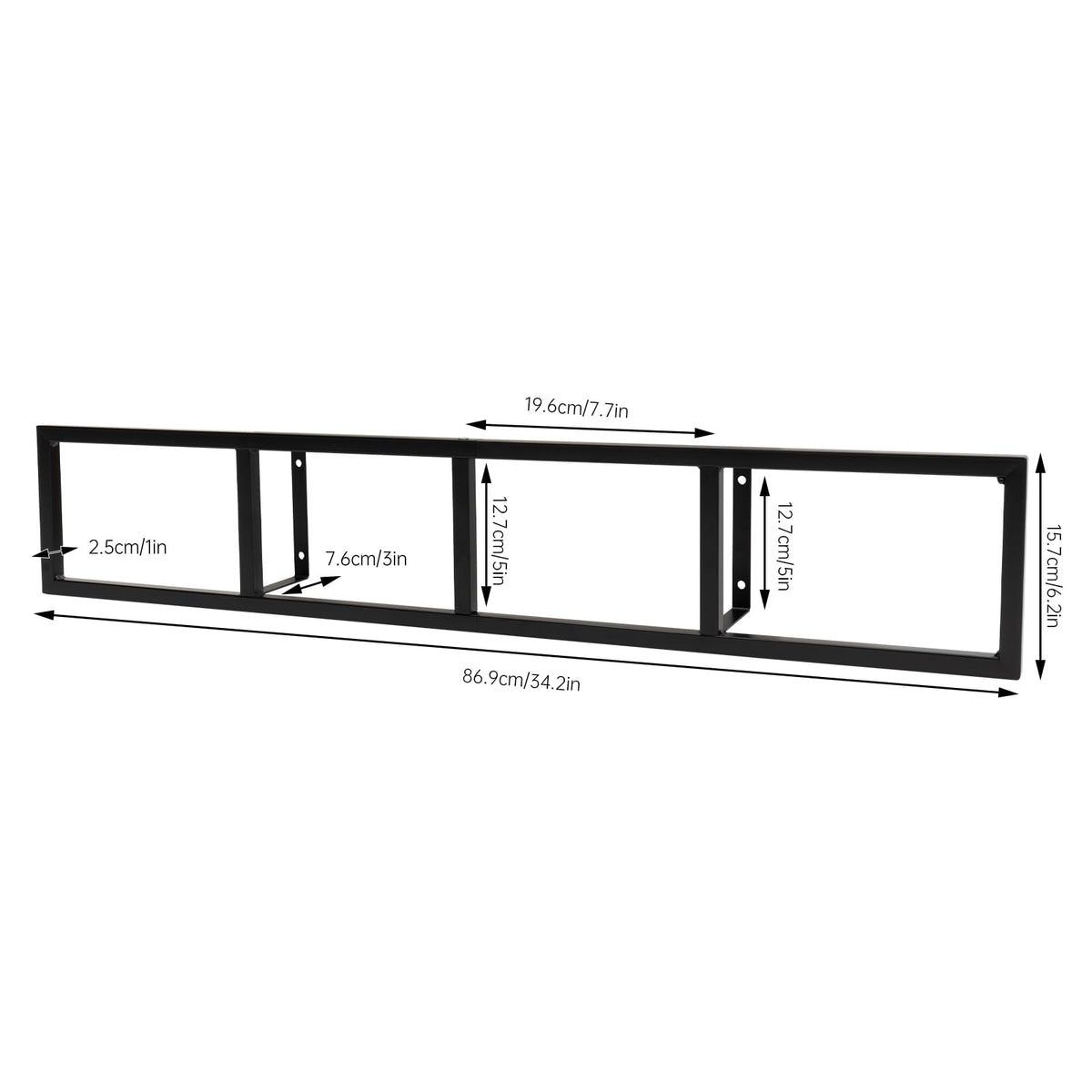 Wall Mount 34 Inch Media Storage Rack P217
