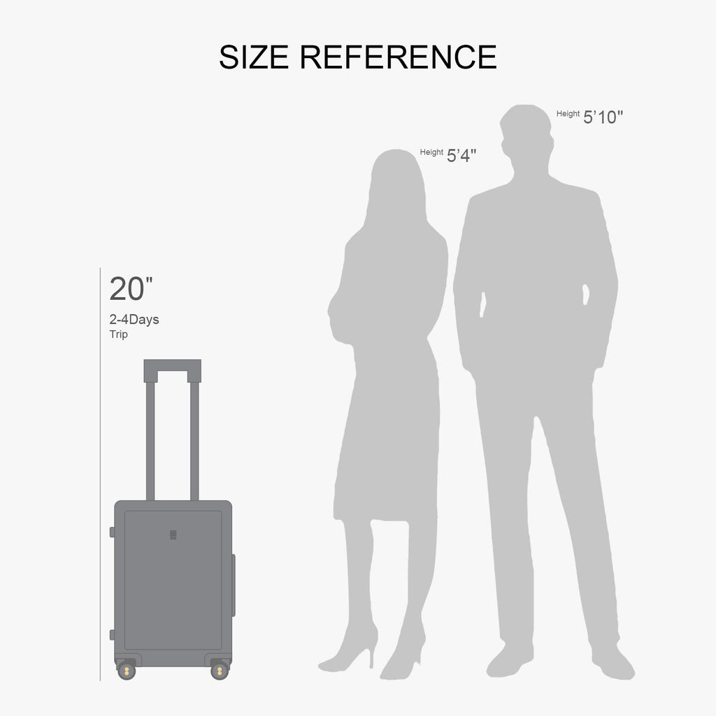 Hard Shell 20 Inch Carry on Luggage Polycarbonate L1053