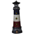 15" Tall Waterproof Resin Lighthouse Lamp with Rotating LED H931260