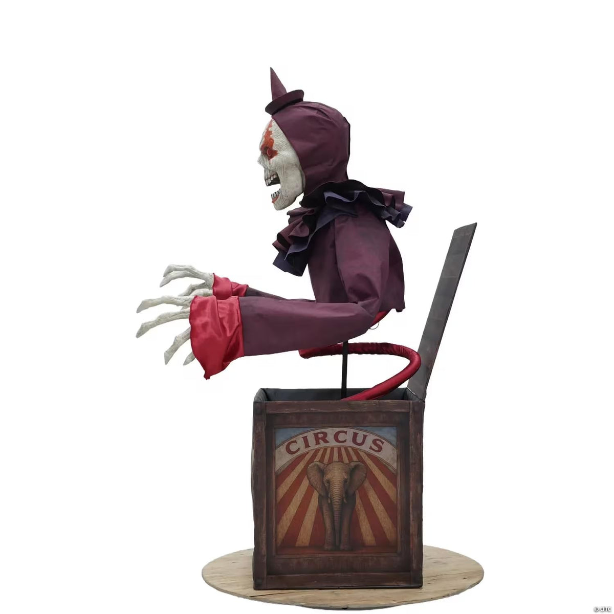 5 Ft. Skeleton Clown Halloween Decoration Z160
