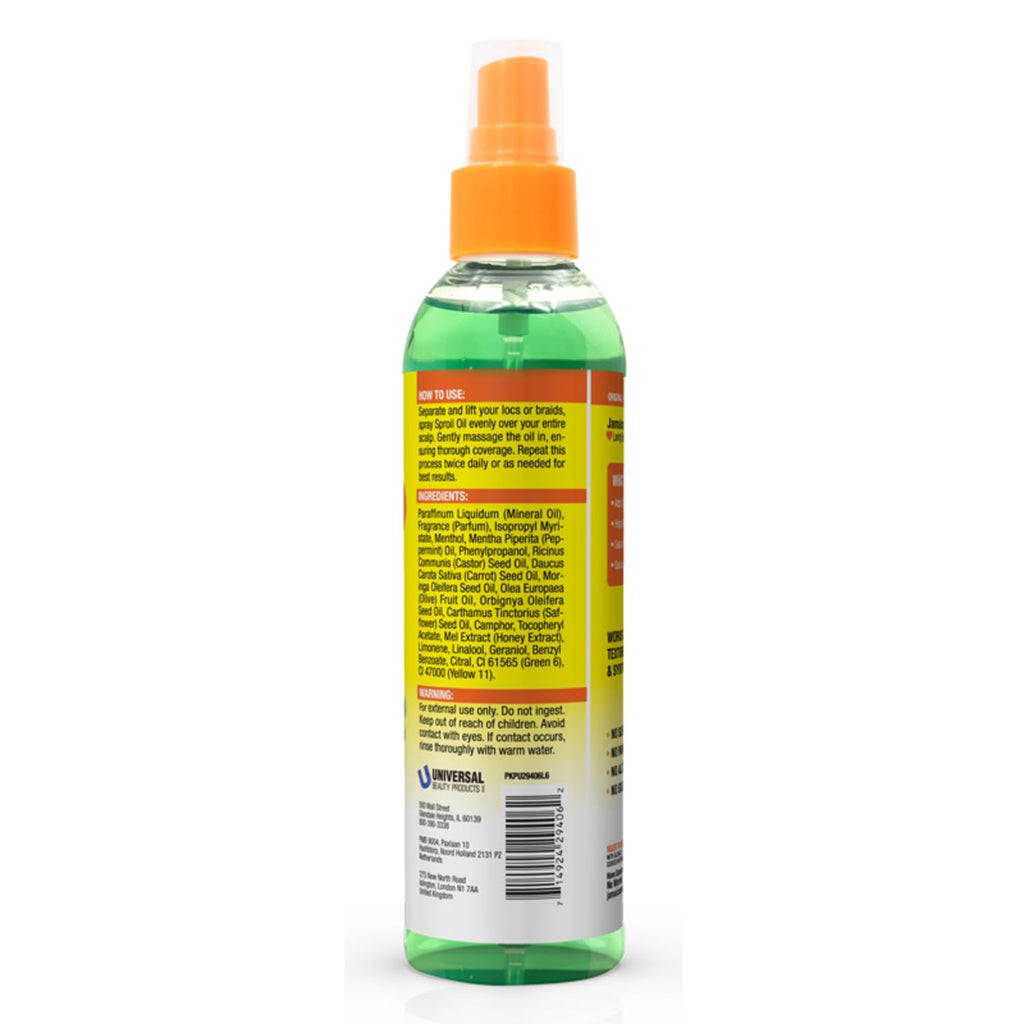 Lightweight Spray Oil for Locs, Braids, Twists, Curls 6 oz Z1322