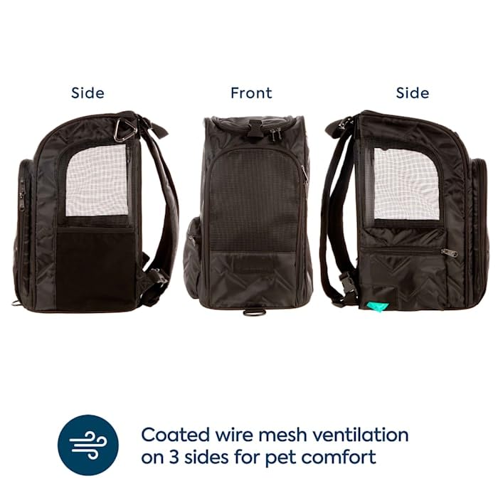Black Medium Convertible Pet Carrier & Backpack O95593