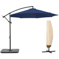 10 FT Navy Blue Patio Offset Umbrella N38027