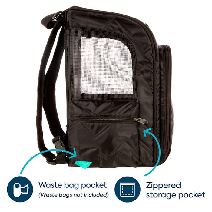 Black Medium Convertible Pet Carrier & Backpack O95593