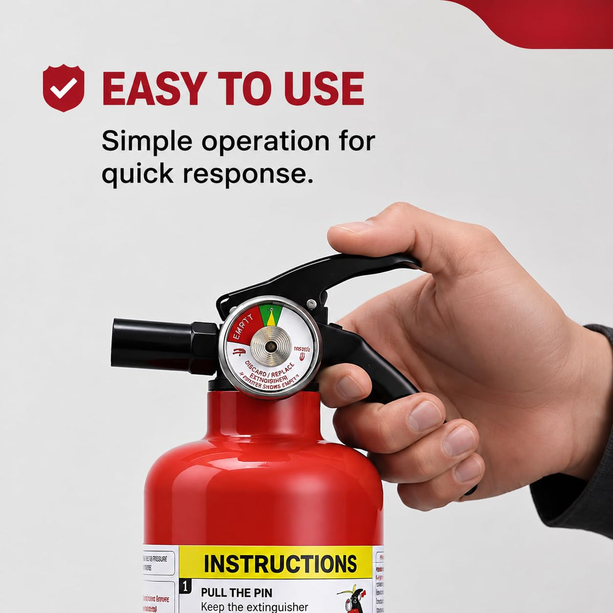 2.5 lb Rechargeable Dry Chemical Fire Extinguisher 4 Pack E9455