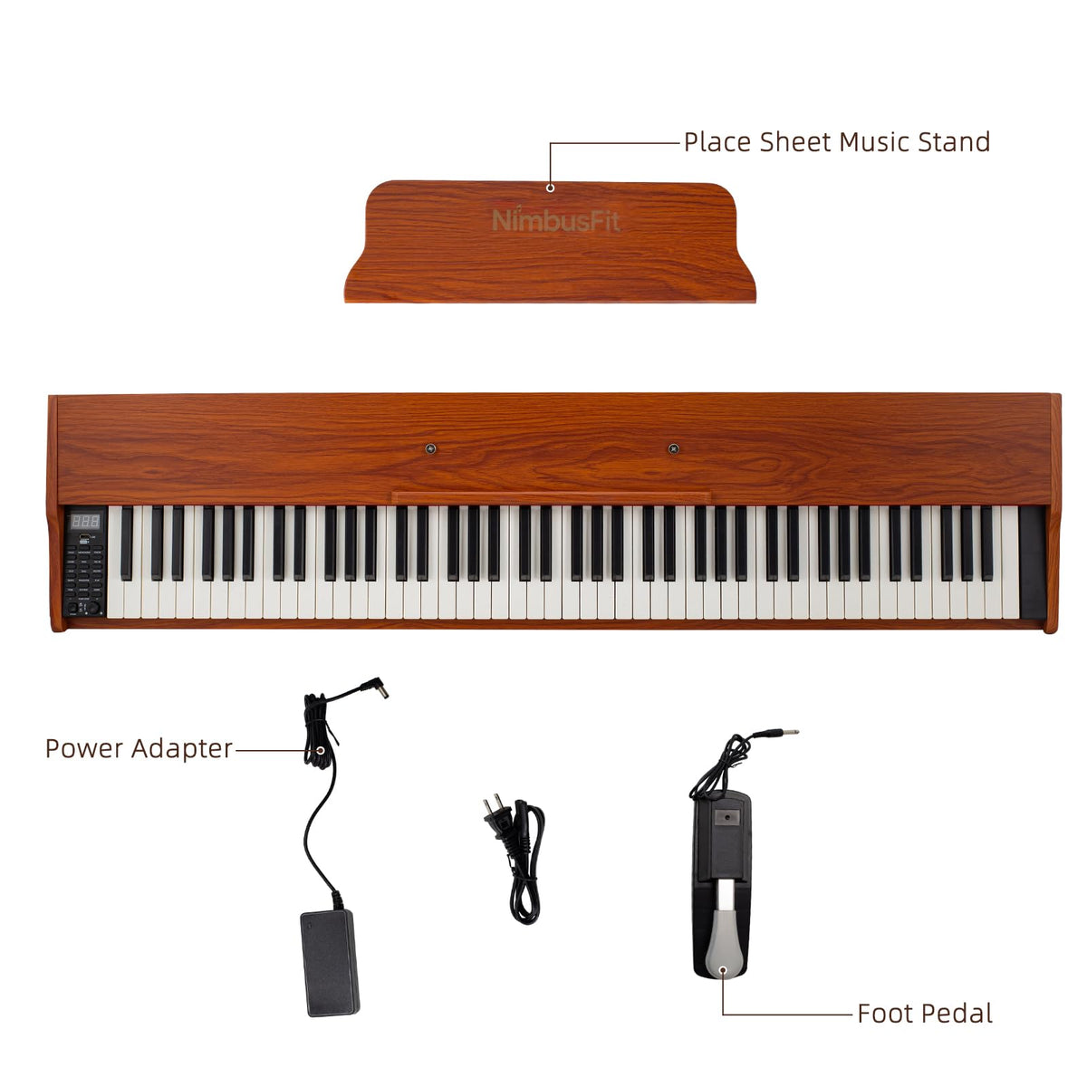 88 Keys Hammer Weighted Digital Piano S342928