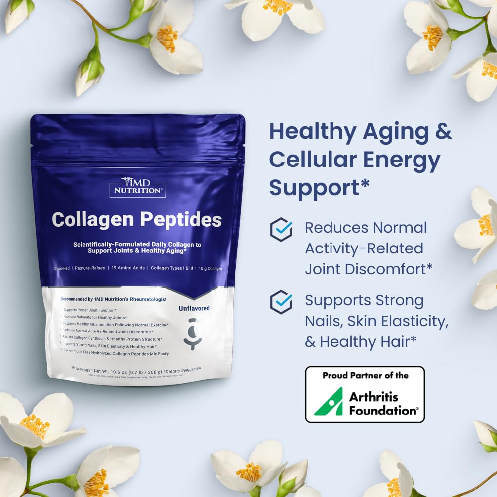 Collagen Peptides Powder Types I & III Unflavored 30 Servings Y348698