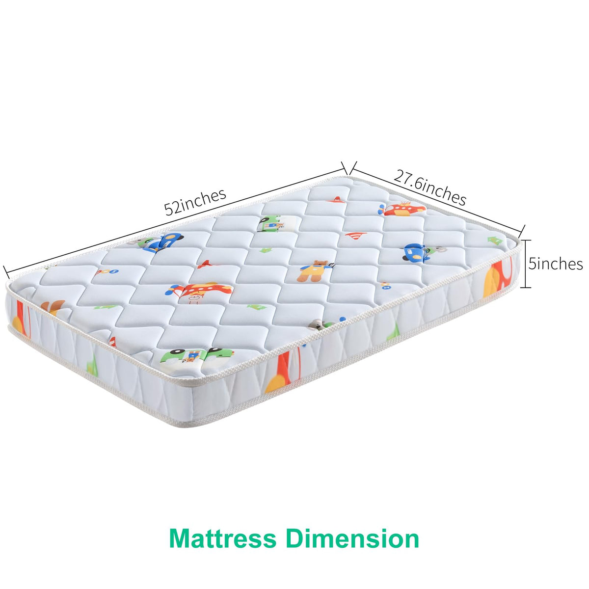 5" Thick Knitted Fabric Crib Mattress C710280