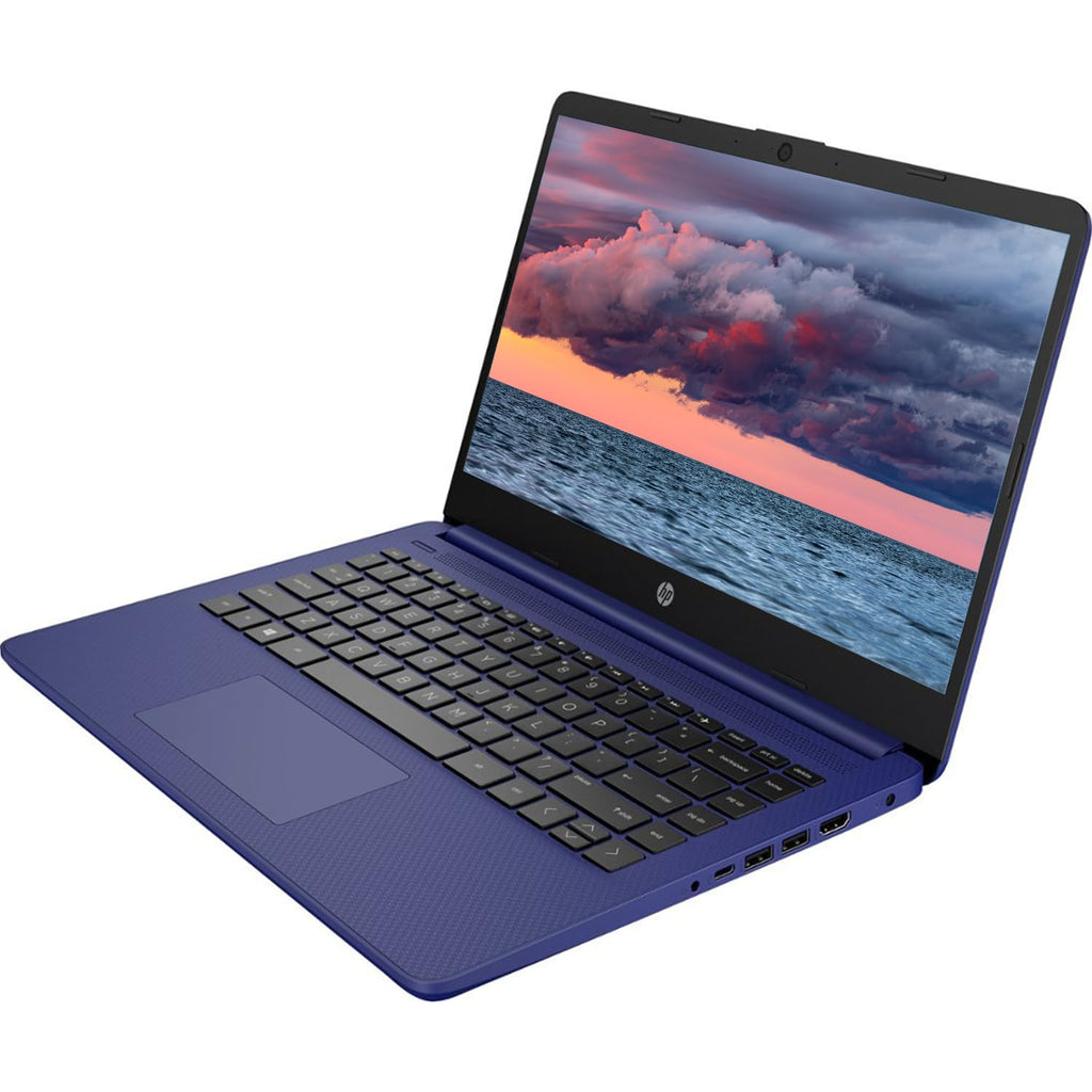 14" Portable Laptop, Intel Quad-Core, 16GB RAM, 64GB eMMC, Windows 11, Blue A295