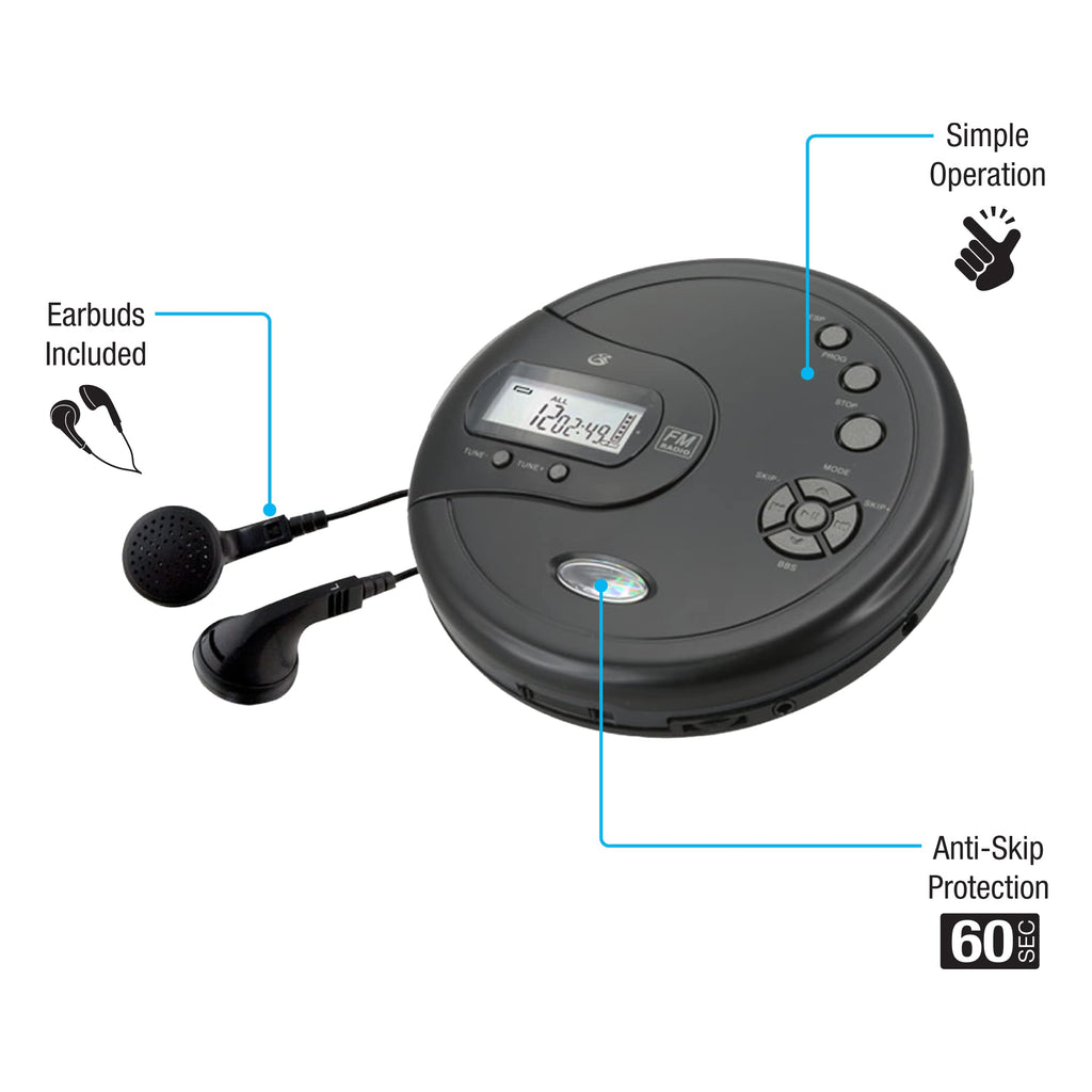 Portable CD Player with FM Radio M546
