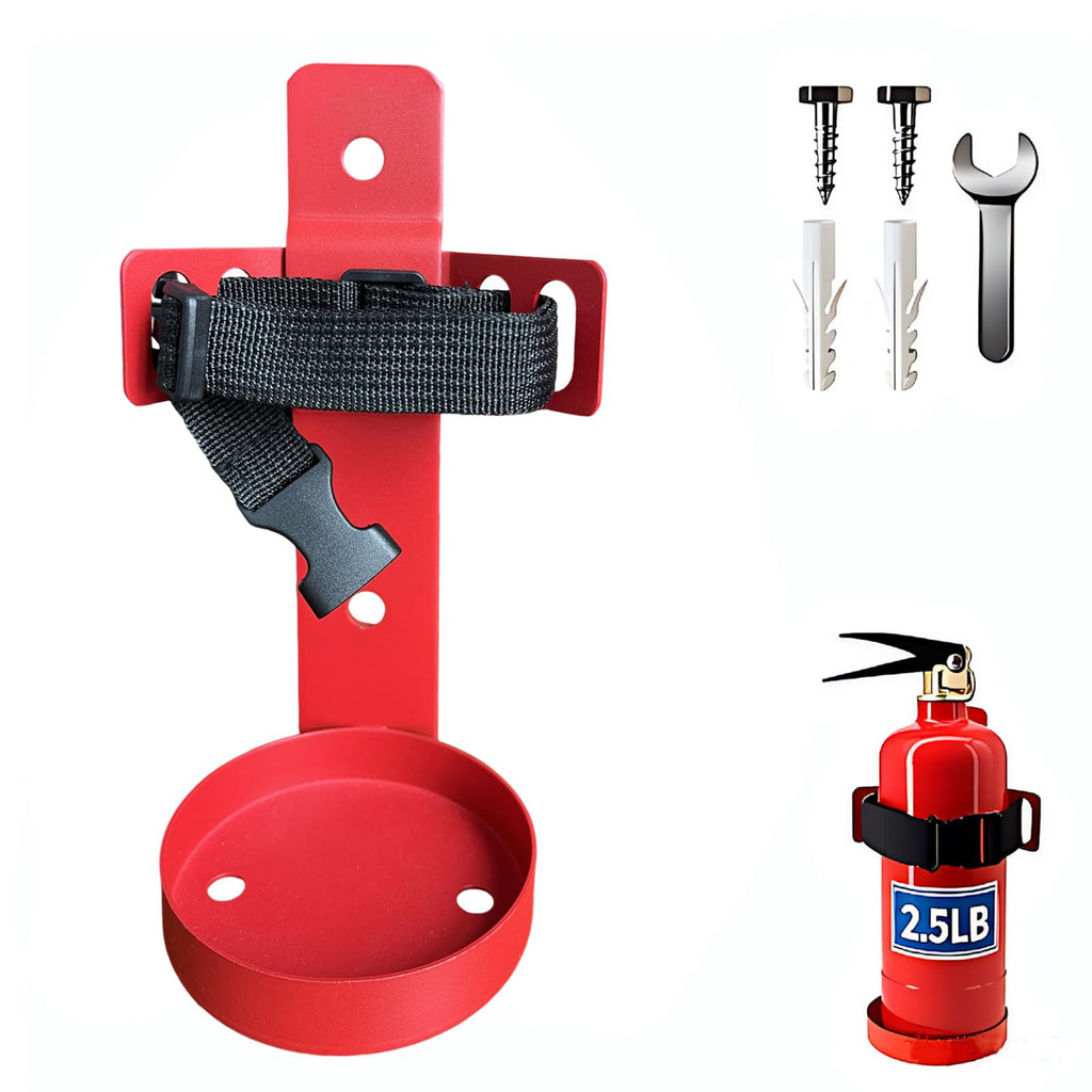 Small Fire Extinguisher Mount with Quick Release Strap B82606
