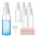 Clear 2.7oz 6 Pack Mini Spray Bottles C75669