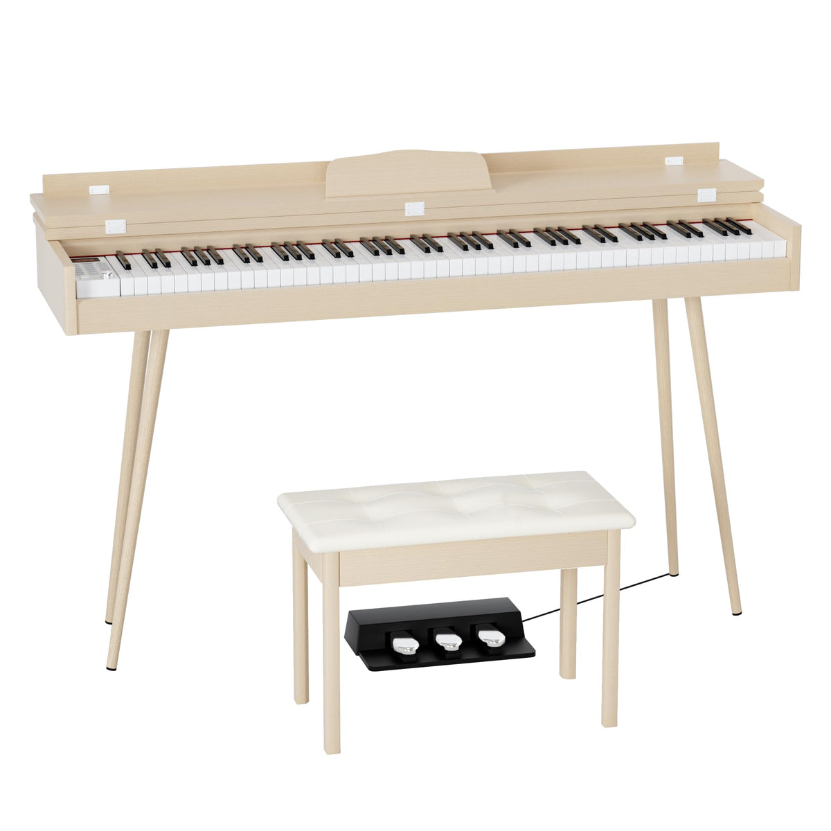 88-Key Weighted Digital Piano with 3-Pedal and Stand X147398