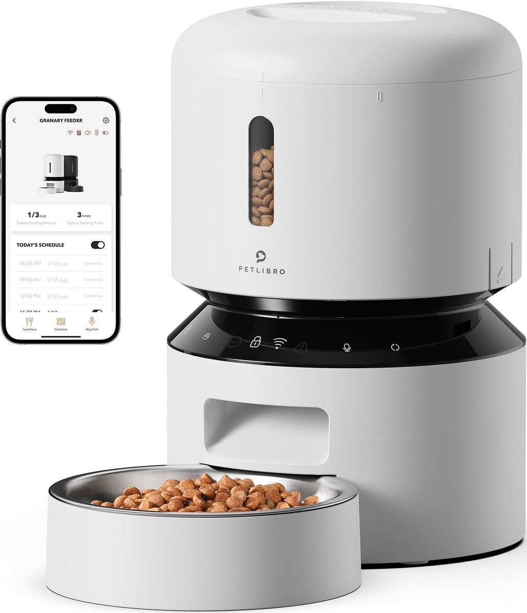 Automatic Cat Feeder 5G WiFi 3L White D441094