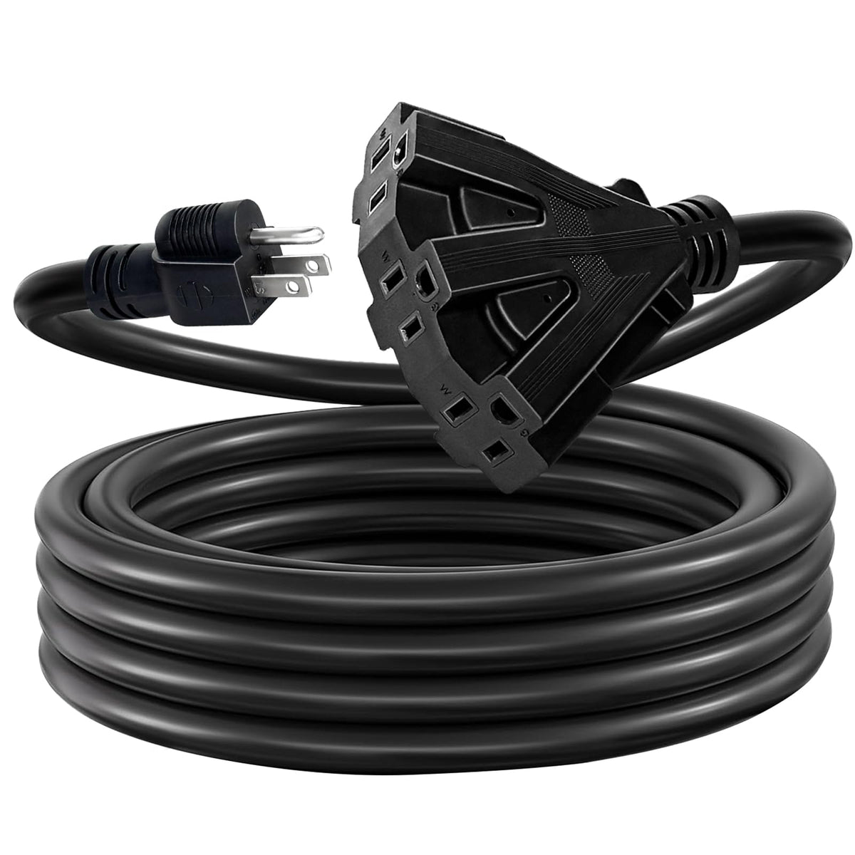 12 Gauge 3 Outlet Outdoor Extension Cord 100 FT V6356