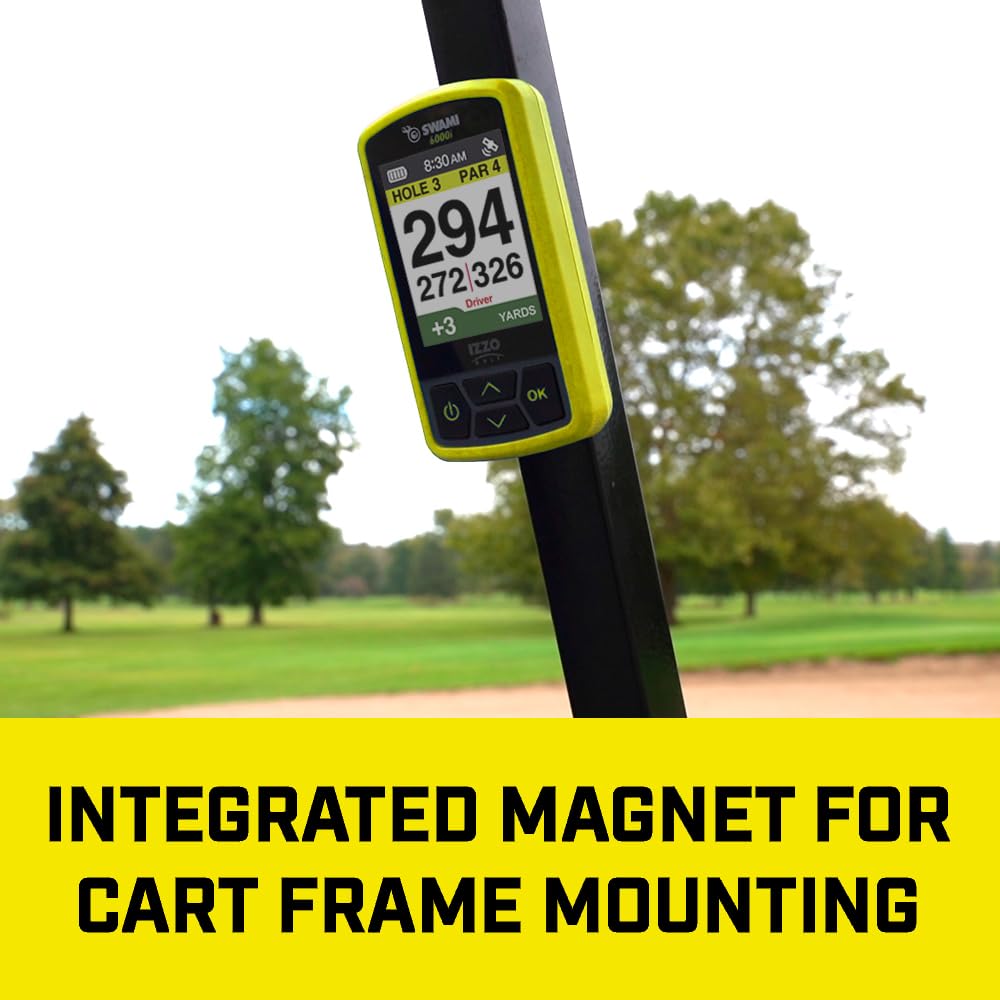 Handheld Golf GPS Water-Resistant Color Display with 38,000 Course Maps Y43149