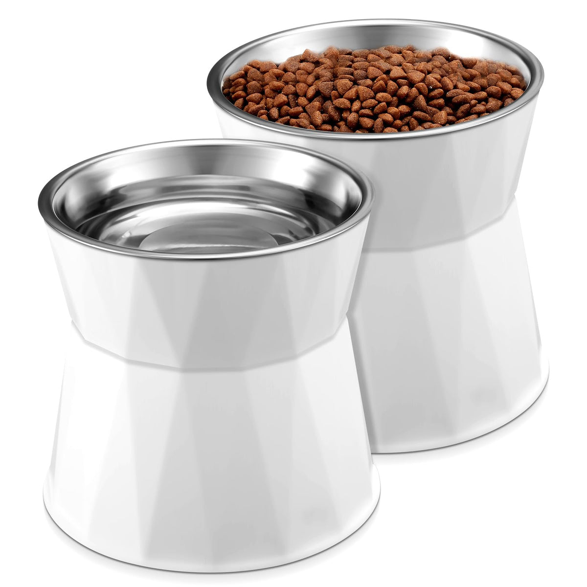 2 Pcs Elevated Cat Bowls U4408