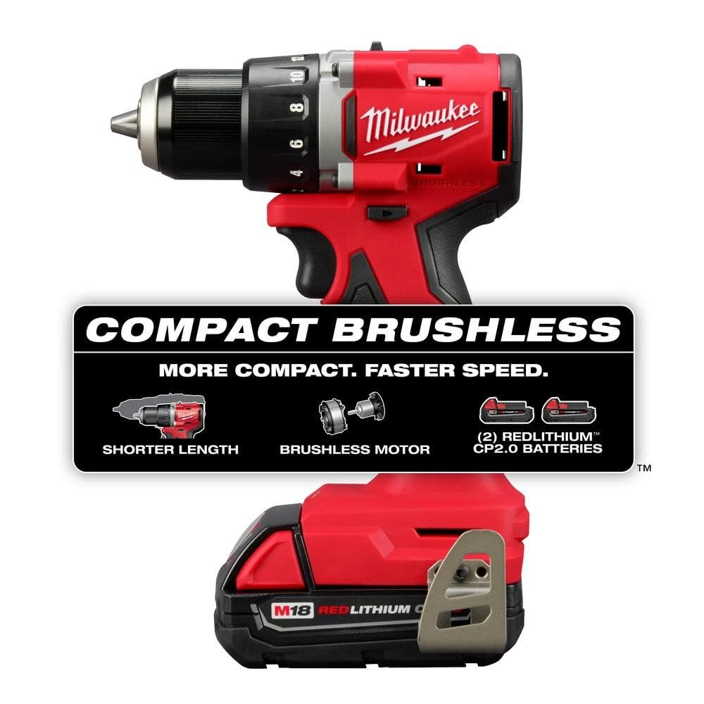 M18 Compact Brushless 1/2 Inch Drill/Driver Kit L27426