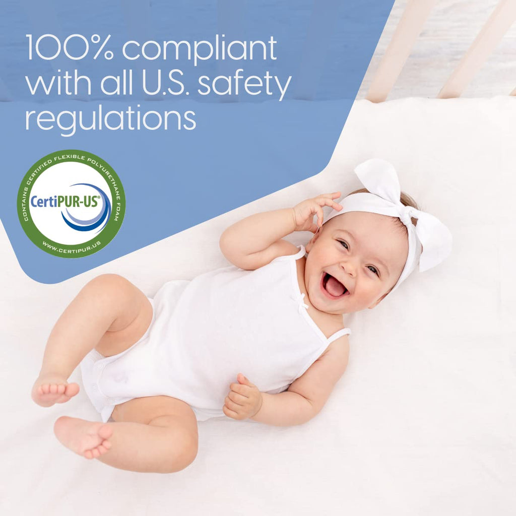 Memory Foam Crib Mattress, 100% Cotton Cover F322839