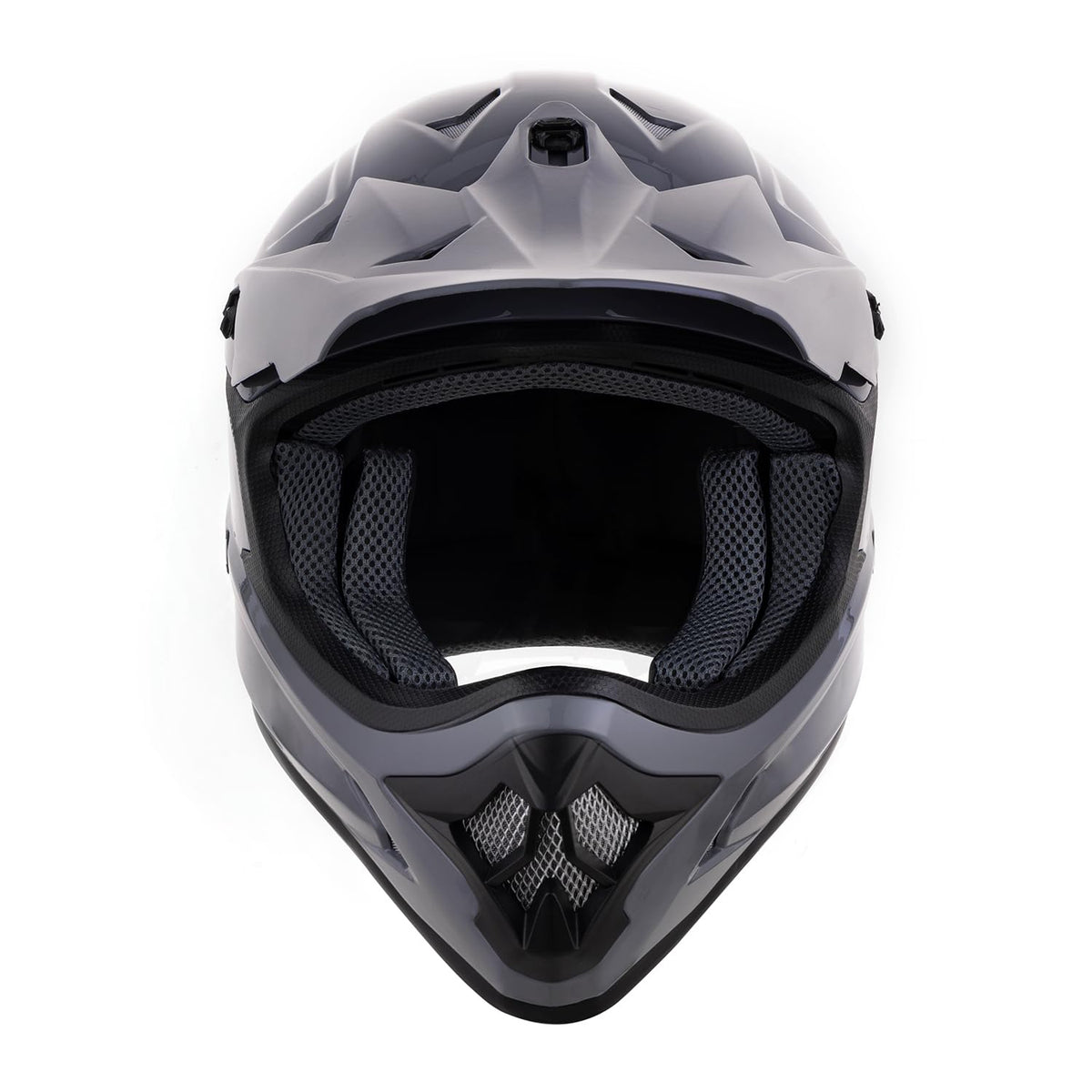 Adult ATV Dirt Bike Helmet with Goggles Gloves & Mask Adjustable Sun Visor Motorcycle Off-Road Motocross Downhill Moped MX Gray L J749186