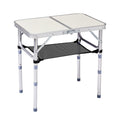 White 2ft Aluminum Folding Picnic Table X248