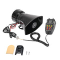 12V 100W 7 Tone Car Siren Horn Speaker with Microphone X2830