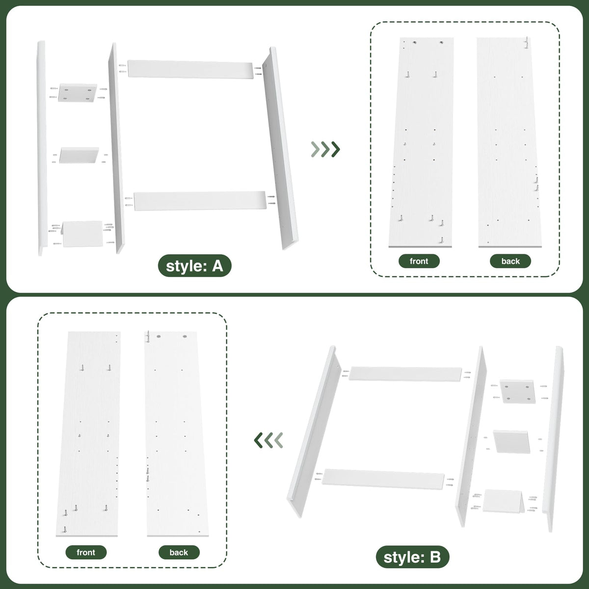 White Over the Toilet Storage Cabinet with Adjustable Shelf L734