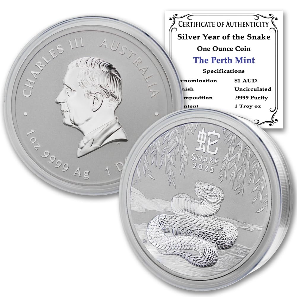 1 oz Australian Silver Lunar Year of the Snake X763838
