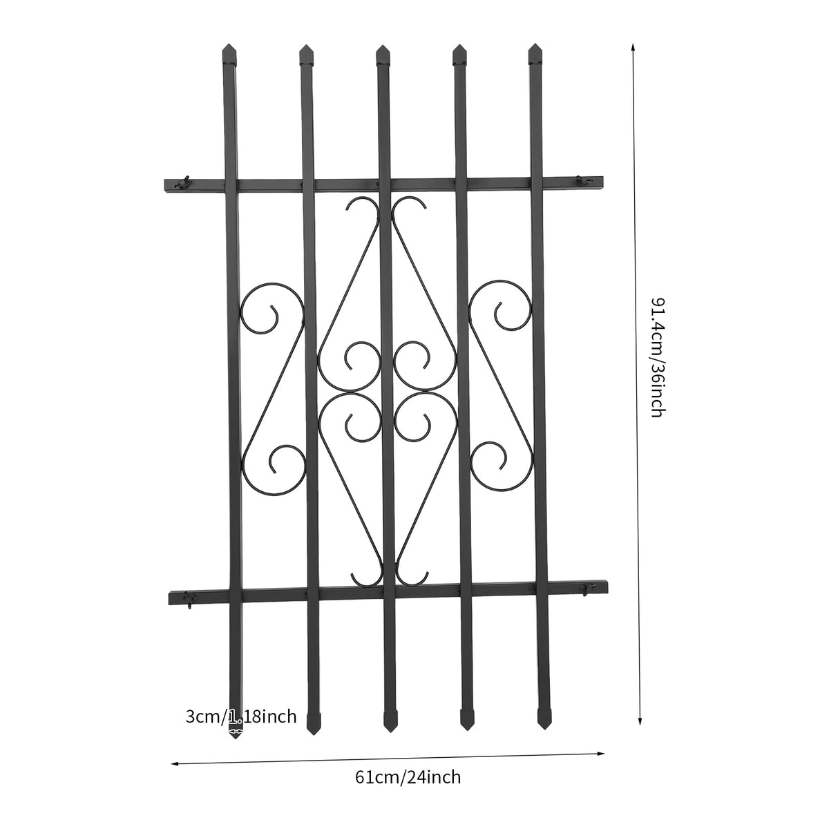 Window Security Bars 24x36 in Z551099