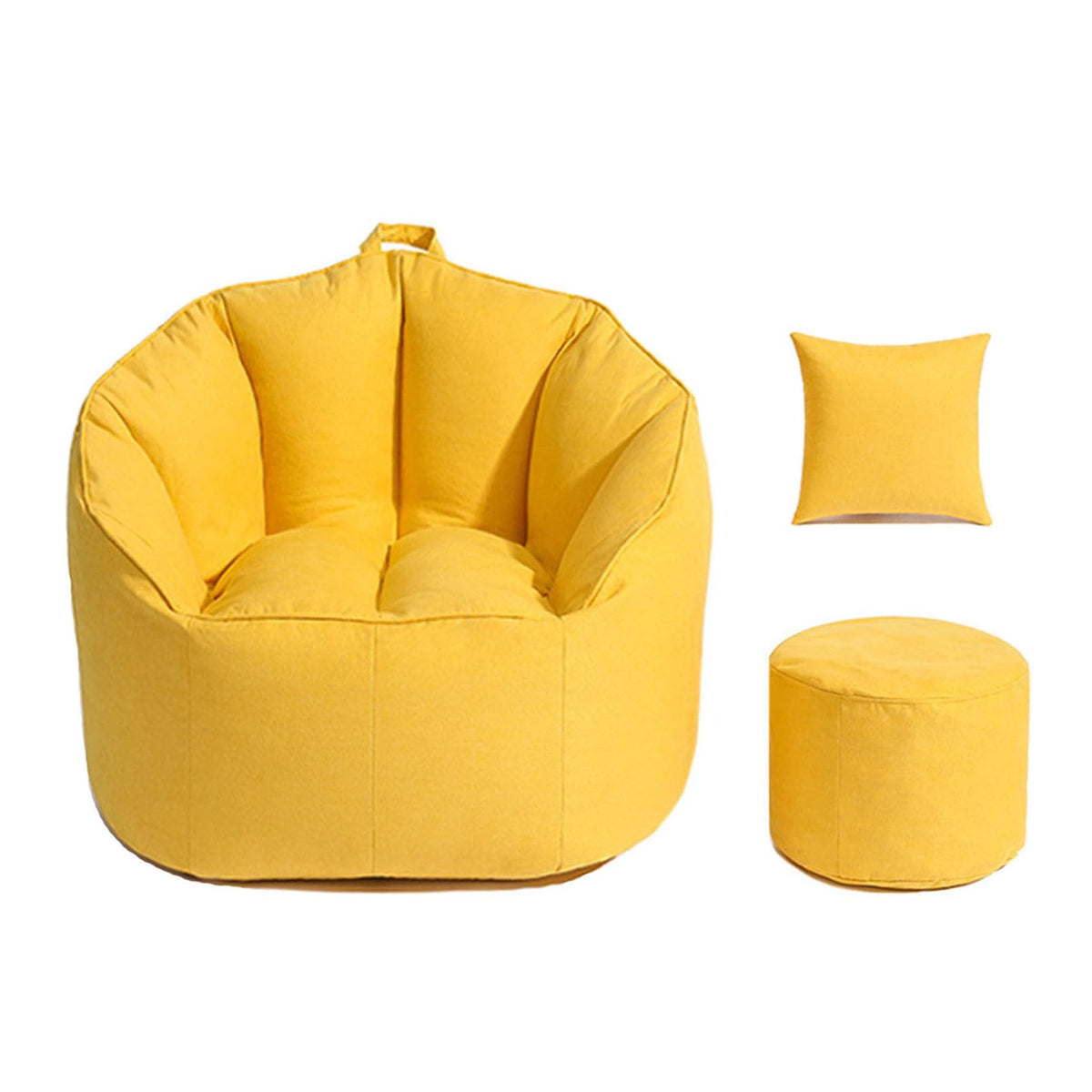 Yellow Bean Bag Chair Cover Y84756