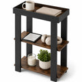 Rustic Brown 3-Tier Narrow Side Table R958086