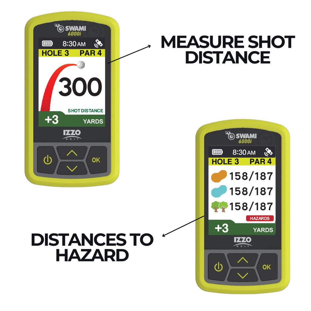 Handheld Golf GPS Water-Resistant Color Display with 38,000 Course Maps Y43149
