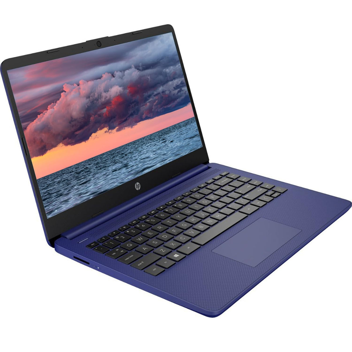 14" Portable Laptop, Intel Quad-Core, 16GB RAM, 64GB eMMC, Windows 11, Blue A295