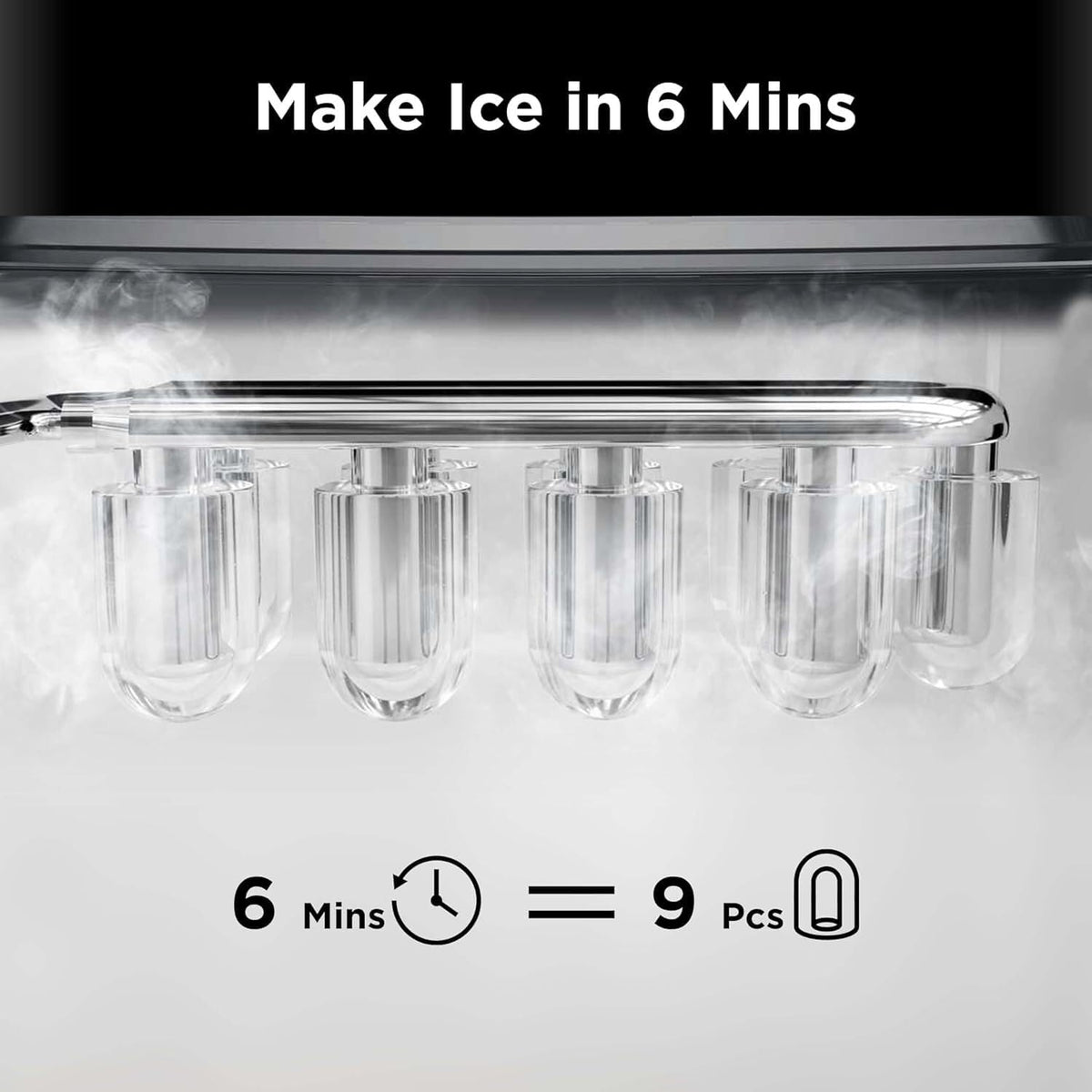 Countertop Ice Maker with 2 Ice Sizes Q50731