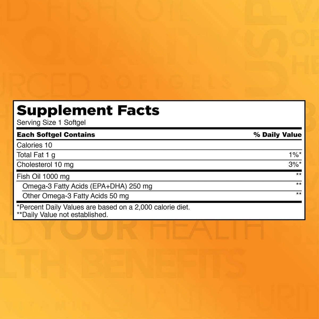 Omega-3 Fish Oil Concentrate 1,000 Mg. 400 Softgels G921
