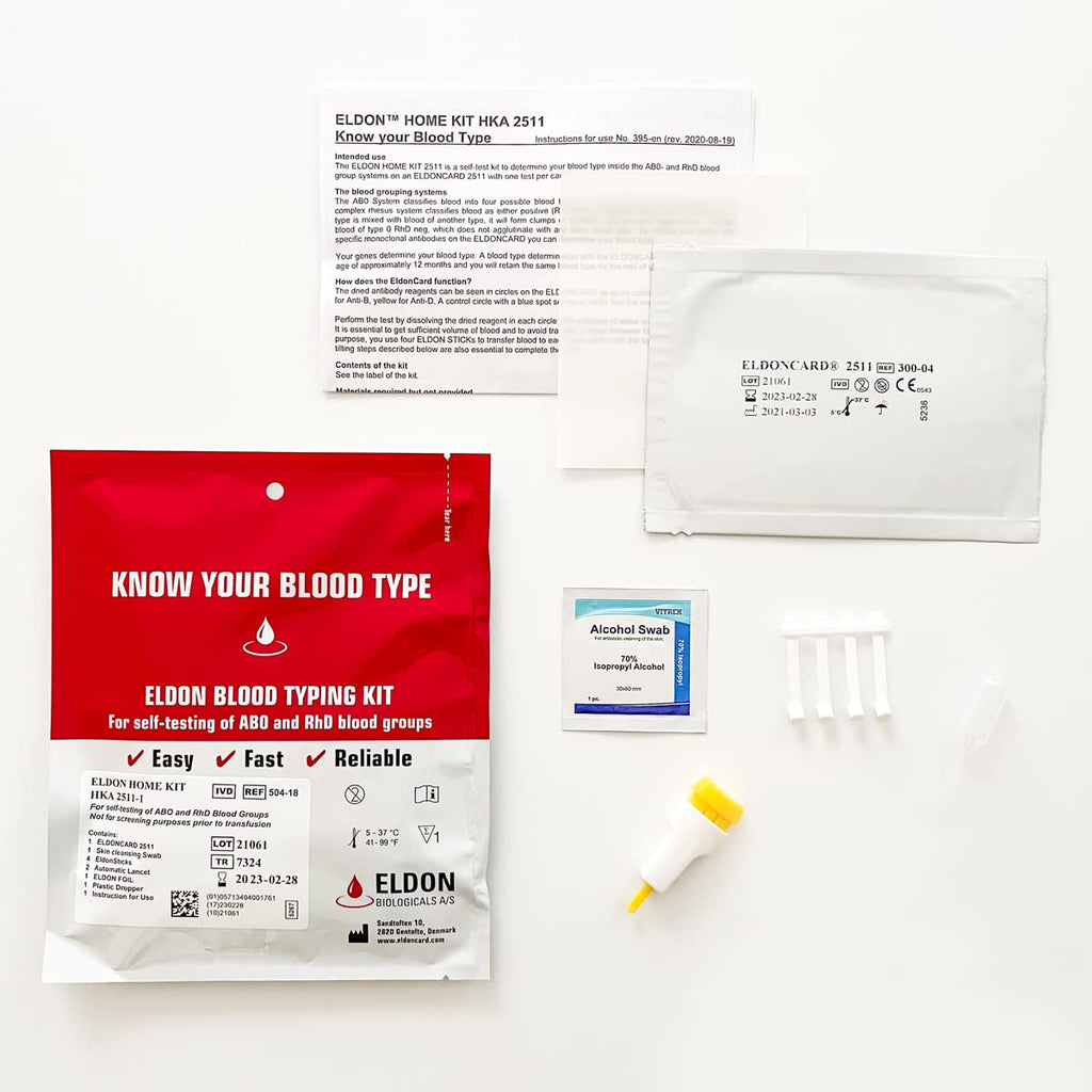 Home Blood Typing Kit 8 Kits X120