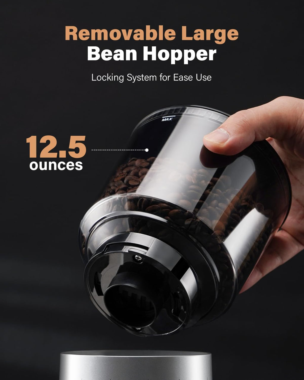 Electric Conical Burr Coffee Grinder with 51 Grind Settings X76517