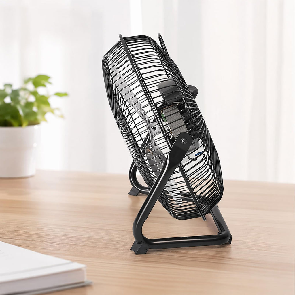 9 Inch Black Metal High Velocity Floor & Wall Mount Fan Y214186