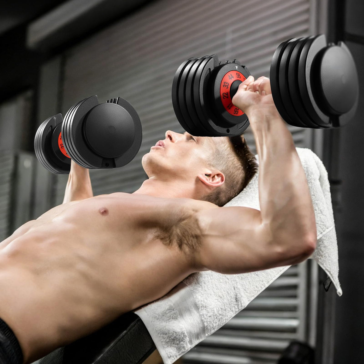 Adjustable Dumbbell Set 25/55 Lbs (Pair) M9500