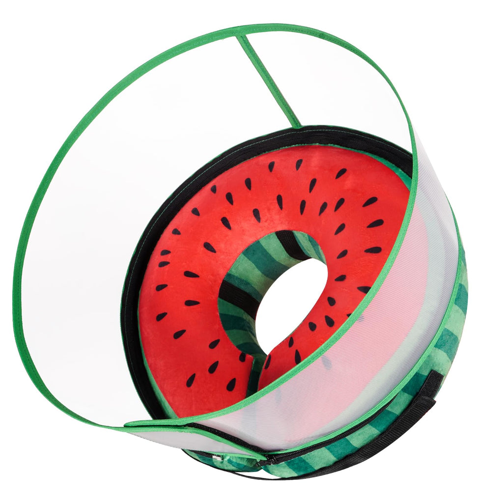Inflatable Dog Cone Collar with Detachable Shield F3425