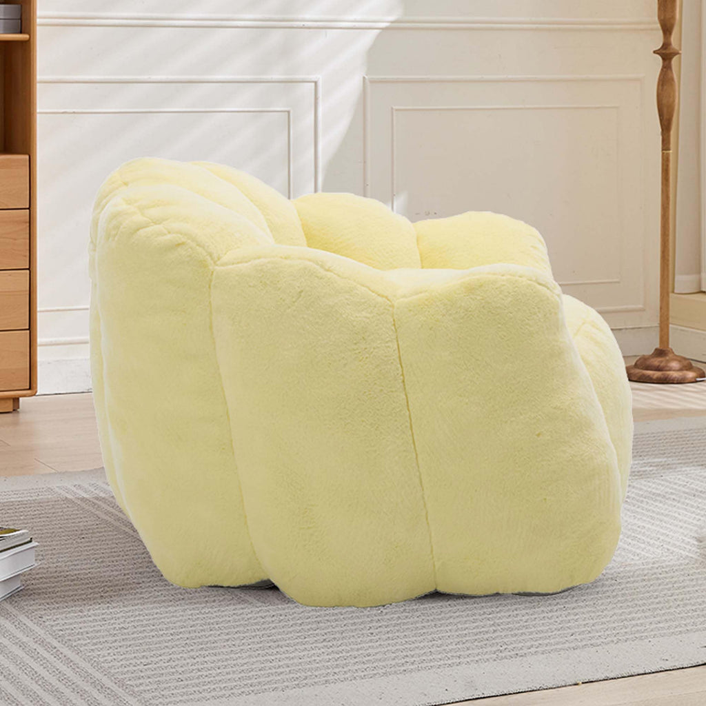 Oversized Memory Foam Bean Bag Chair with Backrest Y841068