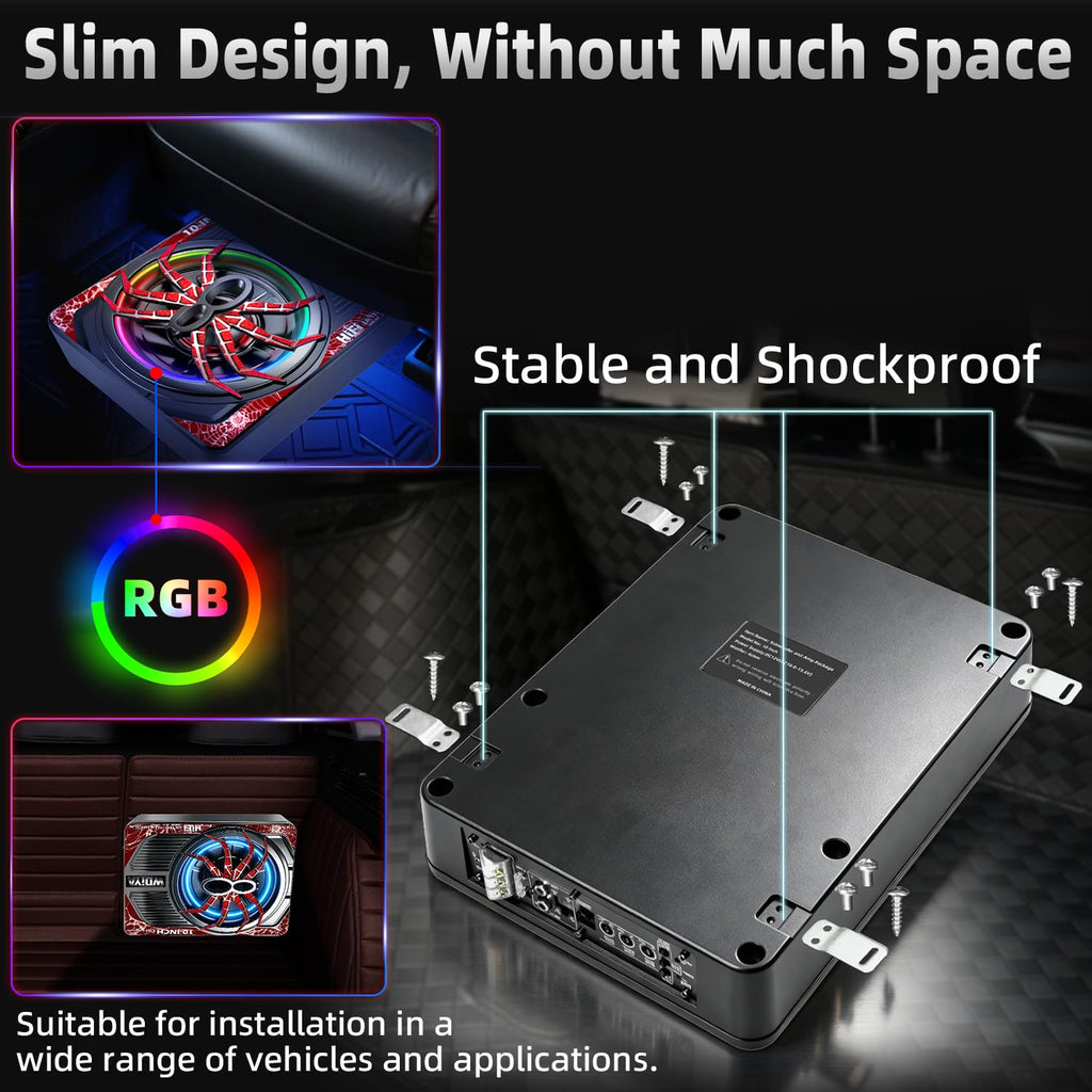 2000W 10" Under Seat Subwoofer with Amp I902075